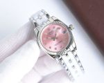 Rolex Datejust Women 2236 Movement 31mm Pink Face Ceramic and 316L Steel Band Watch